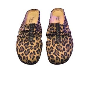 Taryn Rose Leopard Print Slip-On Shoes